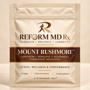 Reform MD Rx Mount Rushmore troche pouch on a plain background